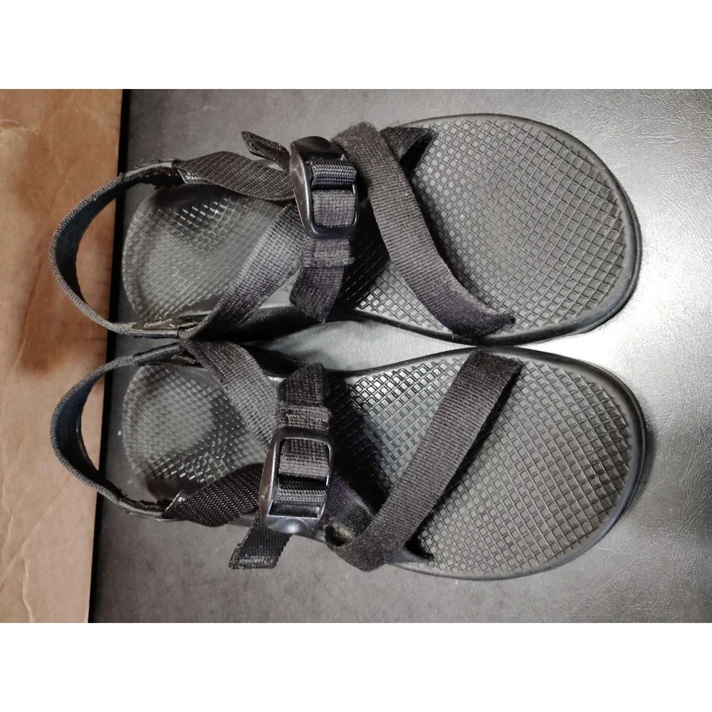 Chaco Z/1 Classic Black Webbing Adjustable Strap Hiking Sport Sandals Women 8